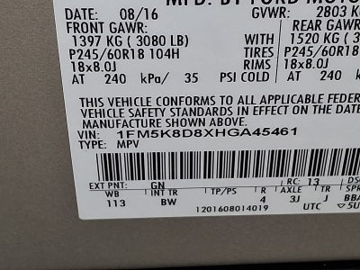 2017 Ford Explorer XLT