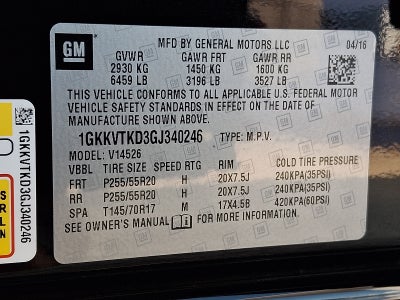 2016 GMC Acadia Denali