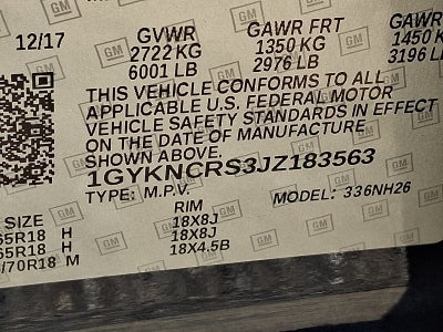 2018 Cadillac XT5 Luxury