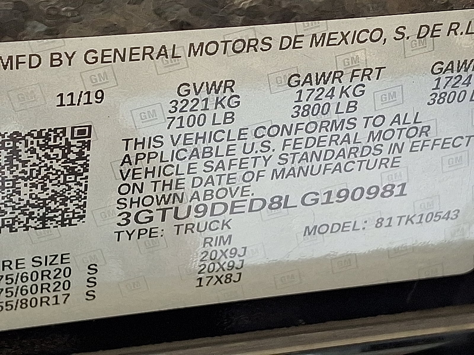 2020 GMC Sierra 1500 4WD Crew Cab Short Box SLT