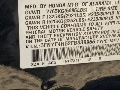 2015 Honda Pilot EX-L