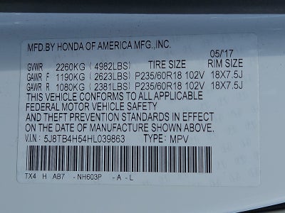 2017 Acura RDX w/Technology Package