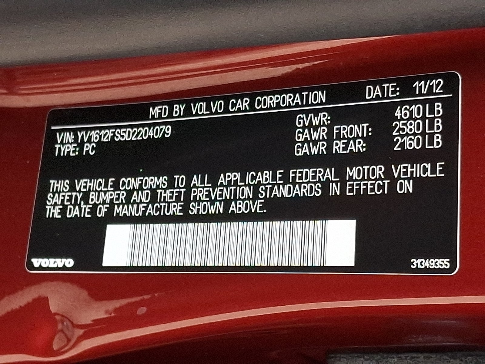 2013 Volvo S60 T5