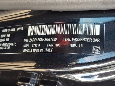 2018 Alfa Romeo Giulia AWD